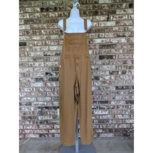 MANFINITY Workwear Utility Carpenter Gorpcore Brown Denim Overalls Medium